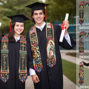 Custom Mexican Graduation Sash, Mexican American Flag Graduation Sash 2025, Mexican Stole, Mexico Graduation Stole 2025, Graduation Gift