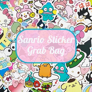 Sanrio-stickertas, kawaii-stickerbundel Mystery Lucky Dip Scrapbooking Journal Hello Kitty Cinnamoroll Kuromi Pompompurin My Melody