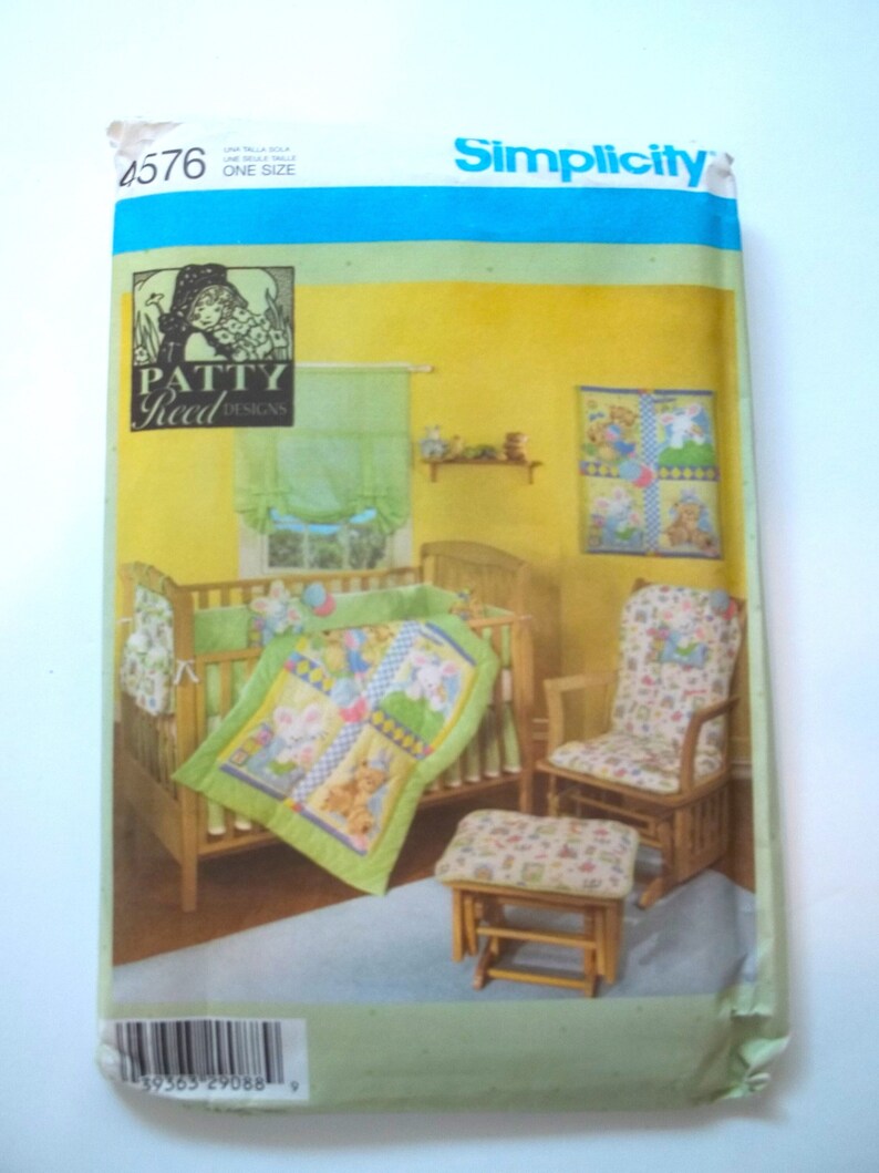 Nursery Accessories Sewing Pattern Simplicity 4576 Crib Caddy Etsy