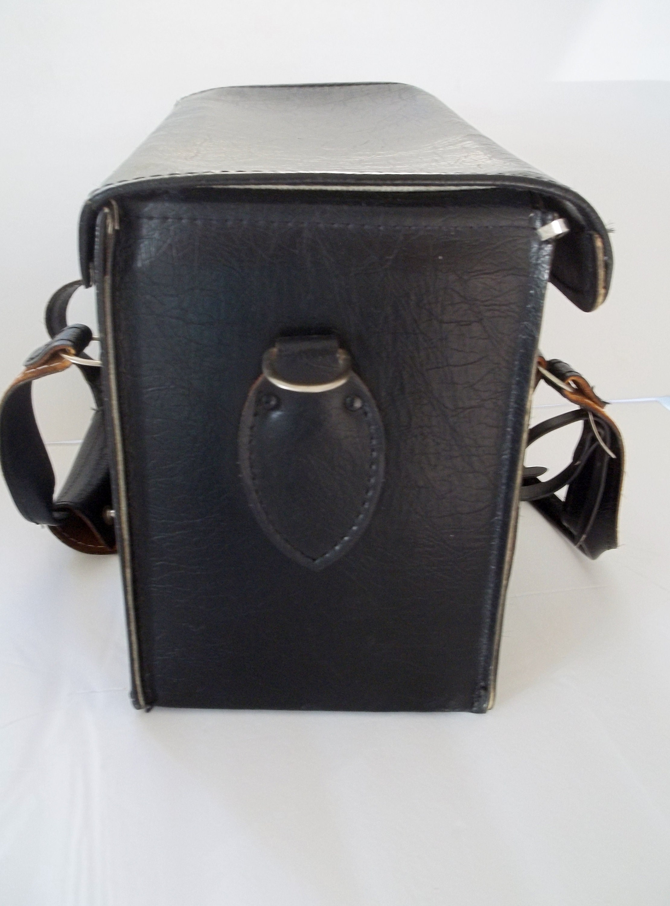 Vintage Classic Black Leather Camera Case Mid Century | Etsy