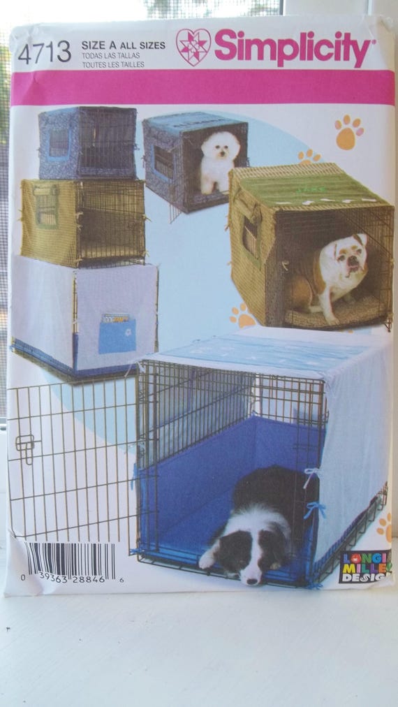 Pet Crate Cover With Windows HTF Pattern Dog Accessories Etsy