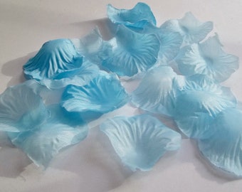 Wedding Petal Confetti Light Blue, 500 Pieces, Aisle Runner Rose Petals, Flower Girl, Petals Wedding Toss, Shower Table Decor Gender Reveal