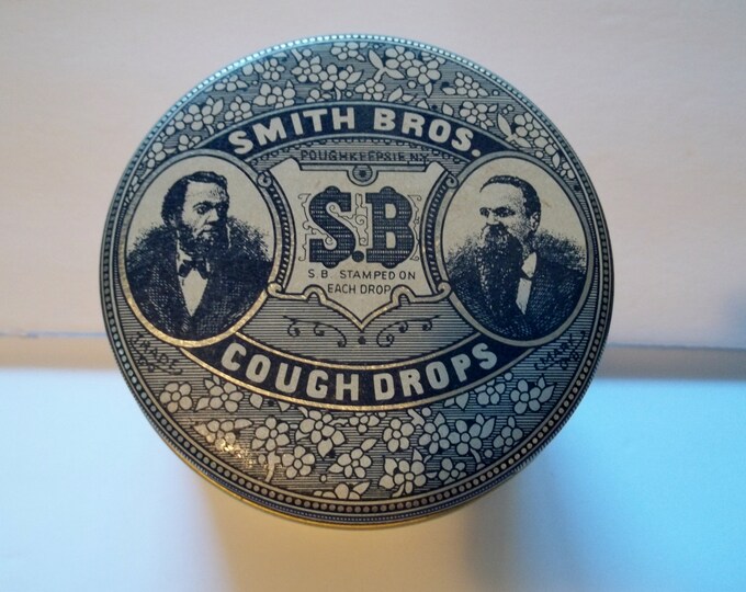 Vintage Smith Brothers Cough Drop Blue & Ivory Victorian Etsy