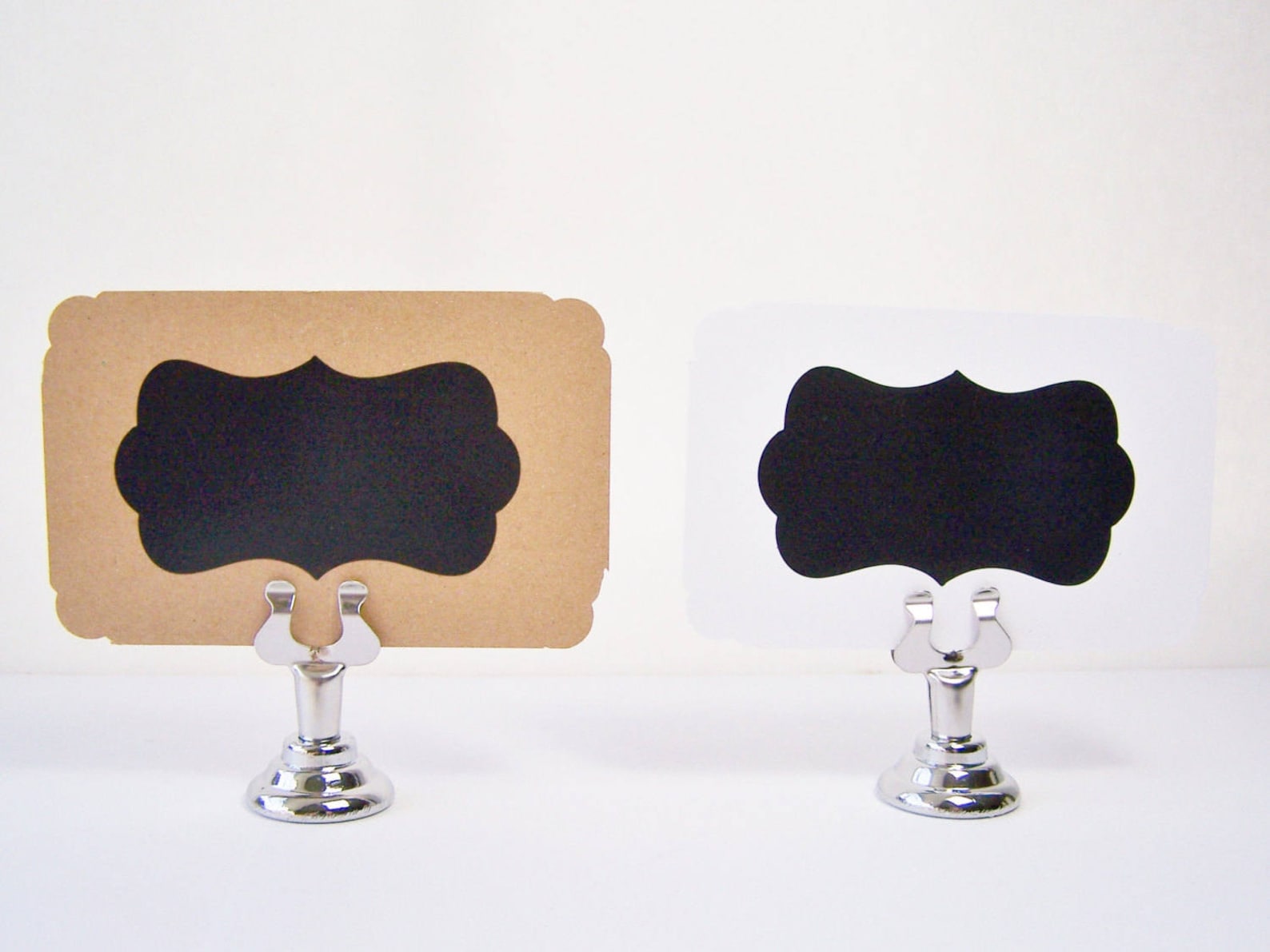 Silver Place Card Holder 1 Stainless Steel Harp Clip for Etsy