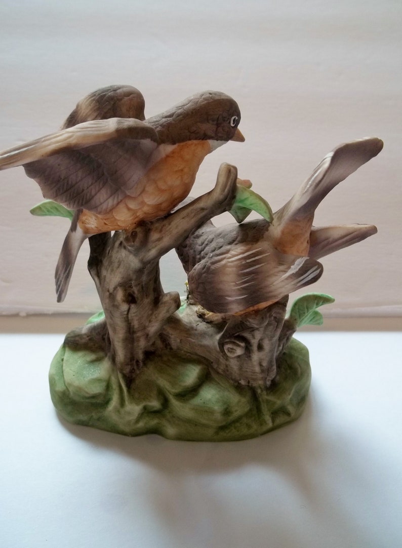 rustic bird figurines