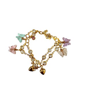 Butterfly bracelet for women, butterfly charm bracelet, butterfly gifts for her, girls butterfly bracelet, charm bracelet for women