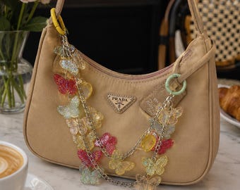 Butterfly Bag Charm: Handmade Acrylic Purse Accessory