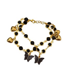 Butterfly bracelet for women, butterfly charm bracelet, butterfly gifts for her, girls butterfly bracelet, charm bracelet for women