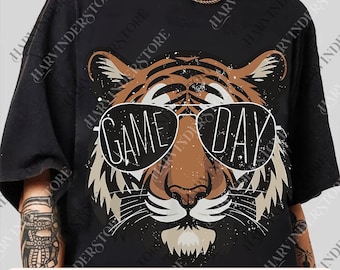 Gafas de tigres retro, día del juego (PNG), mascota de fútbol con gafas de sol (PNG), archivo digital de fútbol, tigre (PNG), mamá del fútbol (PNG)