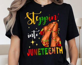 Steppin' into Juneteenth PNG, African American Freedom Digital Download