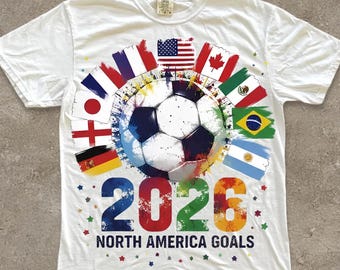 2026 North America Goals Soccer PNG, Sports Digital Download, Instant Graphic