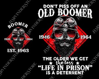 Custom Year Baby Boomer Generation png, Boomer png, Baby Boomer Digital File, Custom Year Of Birth png, Retro Design png