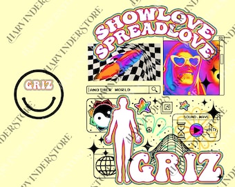 GRIZ Another World png, Comfort Color, EDM Music Festival Merch png