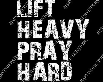 Lift Heavy Pray Hard png, Christian png, Christ Gym Buddy png, Gym Digital, Chistian Mom Gift,Boho Christian png, Gym Lover Gift