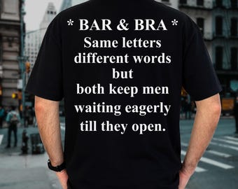 Bar & Bra Sarcastic PNG, Funny Adult Humor Digital Download