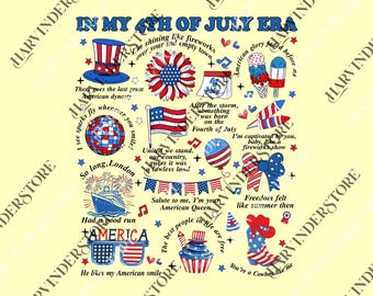 In My 4th of July Era png, 4th of July png, Independence Day png, Patriotic png, 4th July png, Fourth Of July png, July 4th png