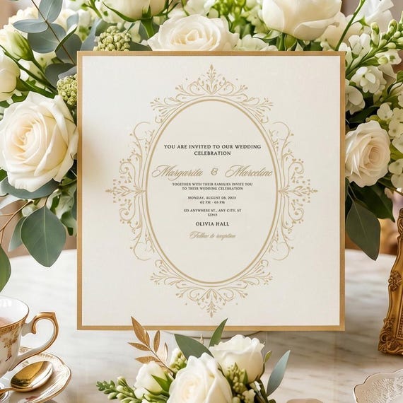 Gold Fine Line Crest PNG, Oval Wedding Monogram Frame Clipart, Elegant Luxury Design for Invitations, Stationery and Branding