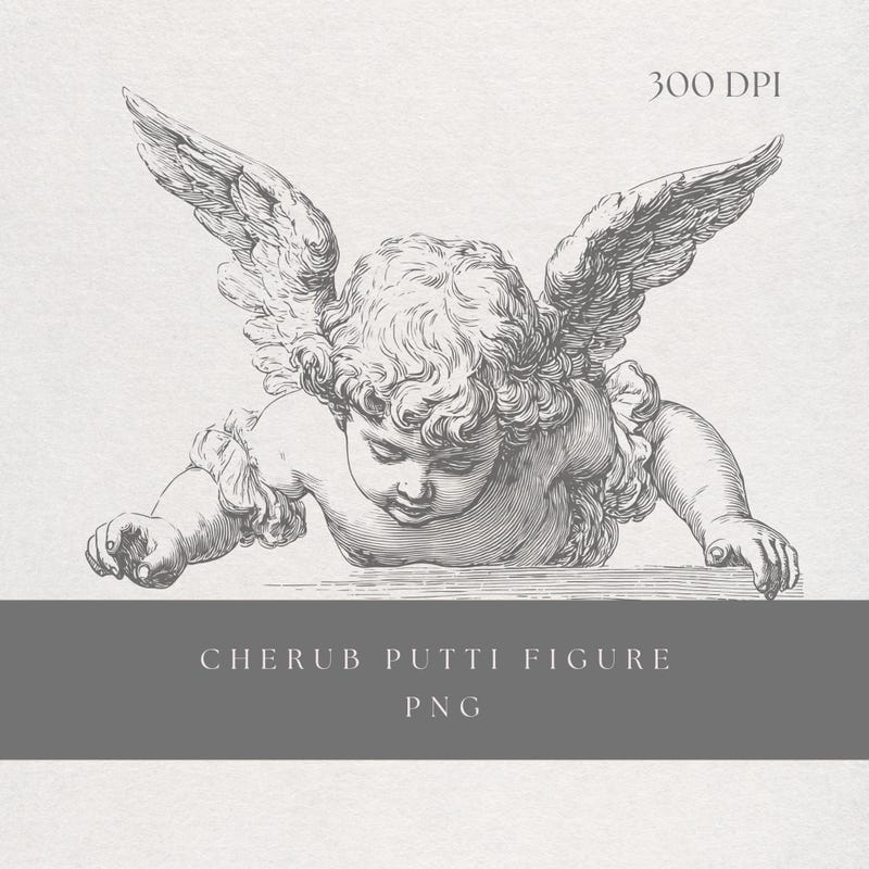 Cherub Clipart - Etsy