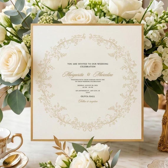 Vintage Gold Crest Frame PNG, Oval Wedding Border Clipart, Elegant Fine Line Monogram Frame for Invitations and Branding Use