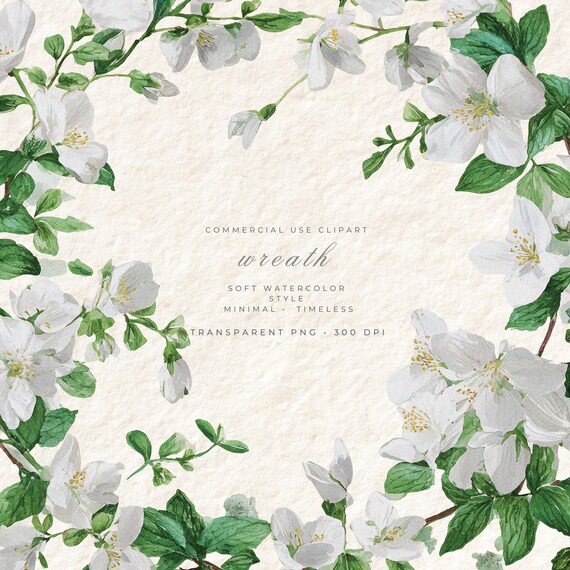 Orange Blossom Transparent PNG, Floral Clipart, Digital Art Download Commercial Use, Stationery Card Design