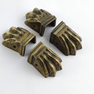 4 von Toe Castor Claw Stuhl 2 "Tisch Massiv 5 cm schwer aus reinem 100% Messing im alten Stil handgefertigte Löwenfuß Füße Antiquitäten