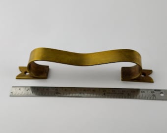 6 tiradores tipo cinta en forma de D de 6" de latón