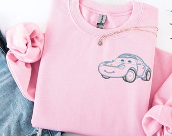 Embroidered Disney Cars Sally tshirt, Disney  Sally from Cars sweatshirt, Pixar Cars sweatshirt