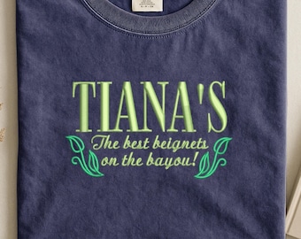 Embroidered Disney Princess and the frog Tiana Shirt, Tiana's best beignets in the bayou sweatshirt, princess tiana embroidered shirt