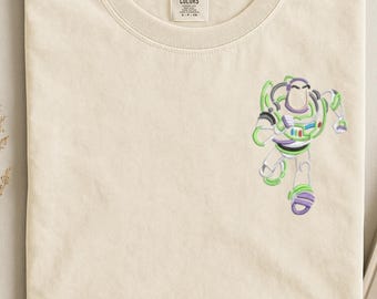 Embroidered Disney Toy Story Buzz Lightyear sweatshirt, Buzz lightyear outline tshirt, Disney Pixar Toy story buzz shirt