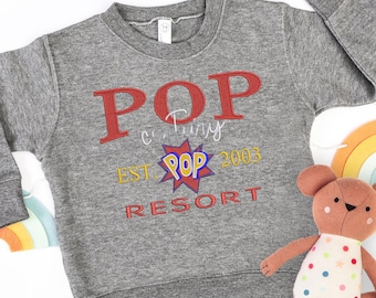 Embroidered Kids WDW Pop Century Jambo House Resort Sweatshirt: Established in 2003 Toddler shirt