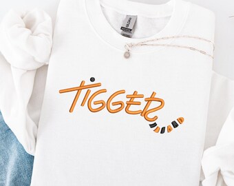 Bluza z haftowanym autografem Tygryska z Kubusia Puchatka, koszulka z Tygryskiem, przyjacielem Kubusia Puchatka