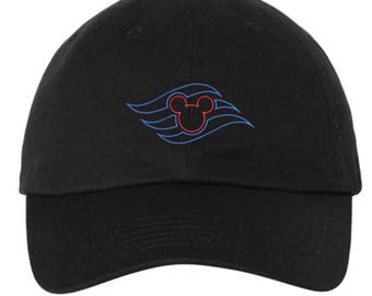 Embroidered Magical Mouse Cruise Line Hat: Cruise Ship dad hat