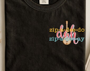 Bluza z haftem Disney World Splash Mountain, koszulka z piosenką Zip-A-Dee-Do-Dah z Magic Kingdom, sweter z motywem Disneylandu