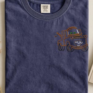 Camiseta bordada de Mater de Disney Cars, sudadera de Mater, amigo de Rayo McQueen de Disney, sudadera de Pixar Cars imagen 12