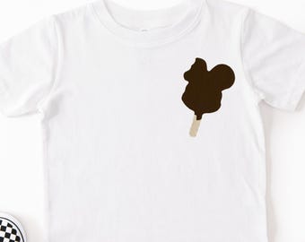 Embroidered Kids Magical Mouse Ice Cream Bar toddler Tshirt: Magic Kingdom kids shirt