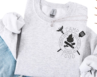 Custom Embroidered Summer Adventure Camp in the Forest Sweatshirt, Summer Camp tshirt, Camping in mountains crewneck, Camping Tent RV shirt