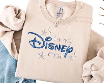 Embroidered Disney World Sweatshirt, In my disney era shirt, Mickey mouse disneyland park shirt, magic kingdom california adventure