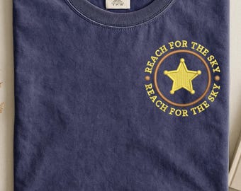 Embroidered Disney Toy Story Woody tshirt, Reach for the sky woody sweatshirt, disney toy story buzz woody sweater