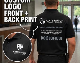 Custom Polo Shirt for Men and Women, Your Business Logo or Brand Logo Shirt, Personalized Logo Shirt, Work Uniforms, Work Polo Sports Shirt
