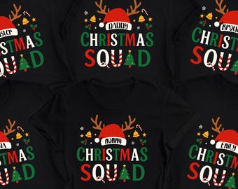 Camiseta del Escuadrón Navideño, Camisetas del Escuadrón Navideño 2025, Camiseta de Grupo Navideño, Camiseta Familiar Navideña, Camiseta Familiar del Escuadrón Navideño
