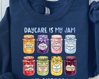 Daycare Is My Jam Shirt, Special Education Teacher Autism Awareness, Child Care Provider Shirt, Custom Teacher Gift