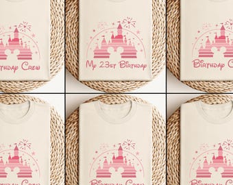 Custom Birthday Shirt, Birthday Disney Trip Shirt, Disney Birthday Shirt, Disney Family Birthday Crew Shirt, Birthday Group Shirt