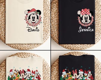 Disney Christmas Shirt - Custom Name Shirt - Custom Christmas Shirt - Disneyland Xmas Shirt - Magic World Shirt