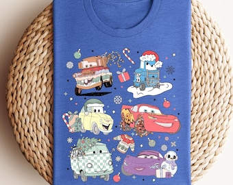 Christmas Cars Shirt - Cars Movie Shirt - Christmas Season Shirt - Disney Cars Shirt - Mcqueen Mater Christmas Shirt - Cars Lover Gift