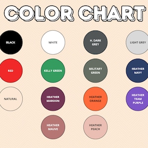 a color chart of different shades of paint