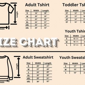 a size chart for a child's t - shirt