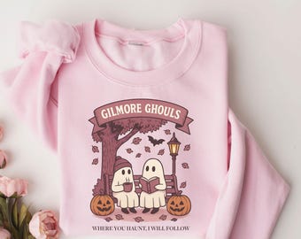Gilmore Ghouls Shirt, Ghost Parody Halloween, Halloween Ghost Shirt, Pink Ghost Shirt, Gilmore fans Shirt, Gift For Her