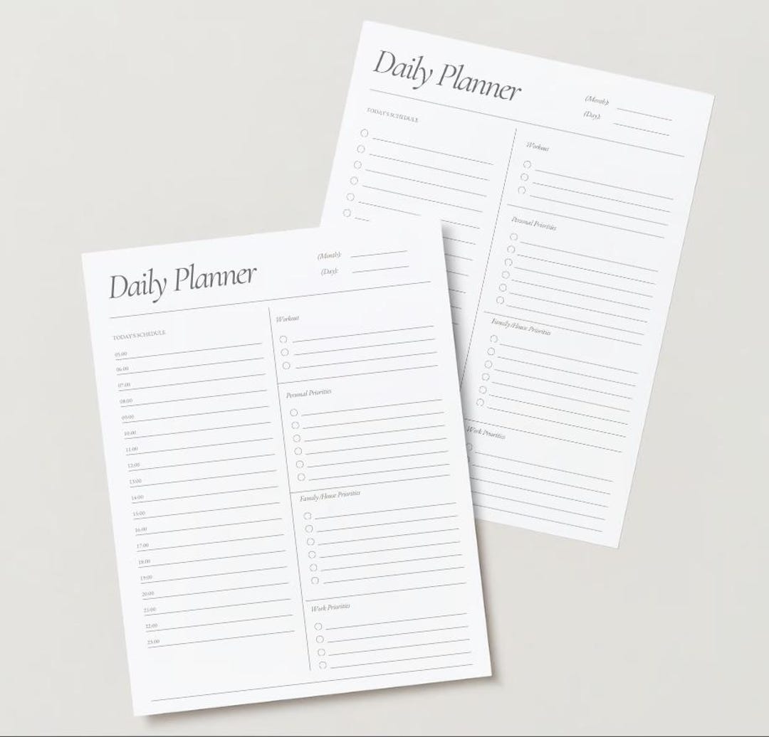 Daily, Weekly , Monthly Checklist ( Couple Templates) - Etsy
