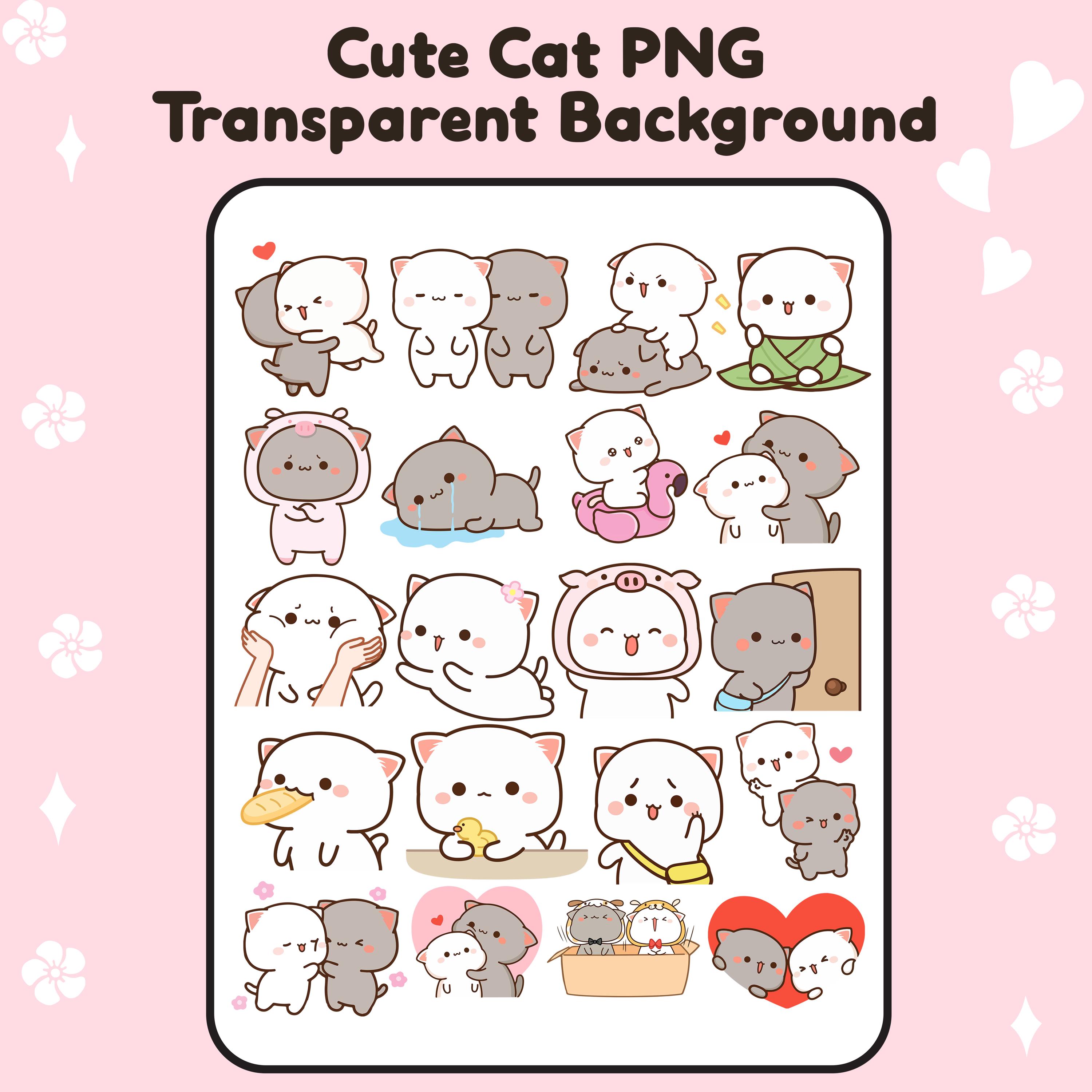 Digital Stickers Cute Cat Kawaii Goodnotes Sticker Pack – Adorable ...