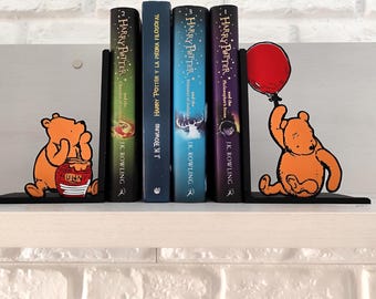 Vintage Winnie the Pooh Bookend Set: Stuck in Rabbit Hole, 1990s